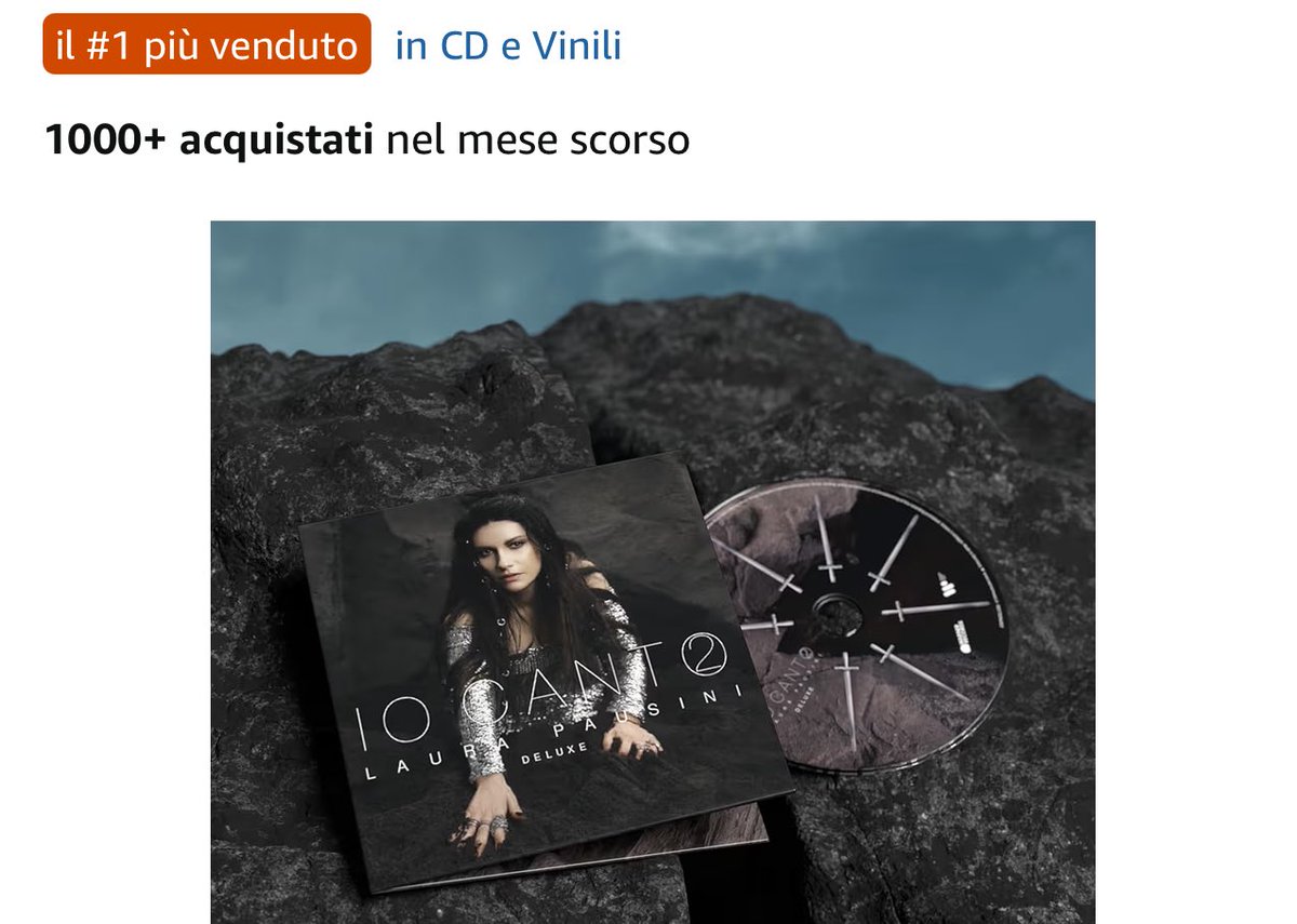 PausiniDati's tweet image. Su Amazon, Feltrinelli e Ibs il nuovo album di @LauraPausini risulta il più venduto della settimana. #laurapausini