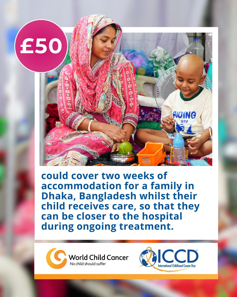 WChildCancer's tweet image. #InternationalChildhoodCancerDay is almost here! 🌍💛

You have the power to help a child reach treatment, which could save their life.

👉 Donate and help us hit our £2,500 target! bit.ly/iccd2026

#ICCD