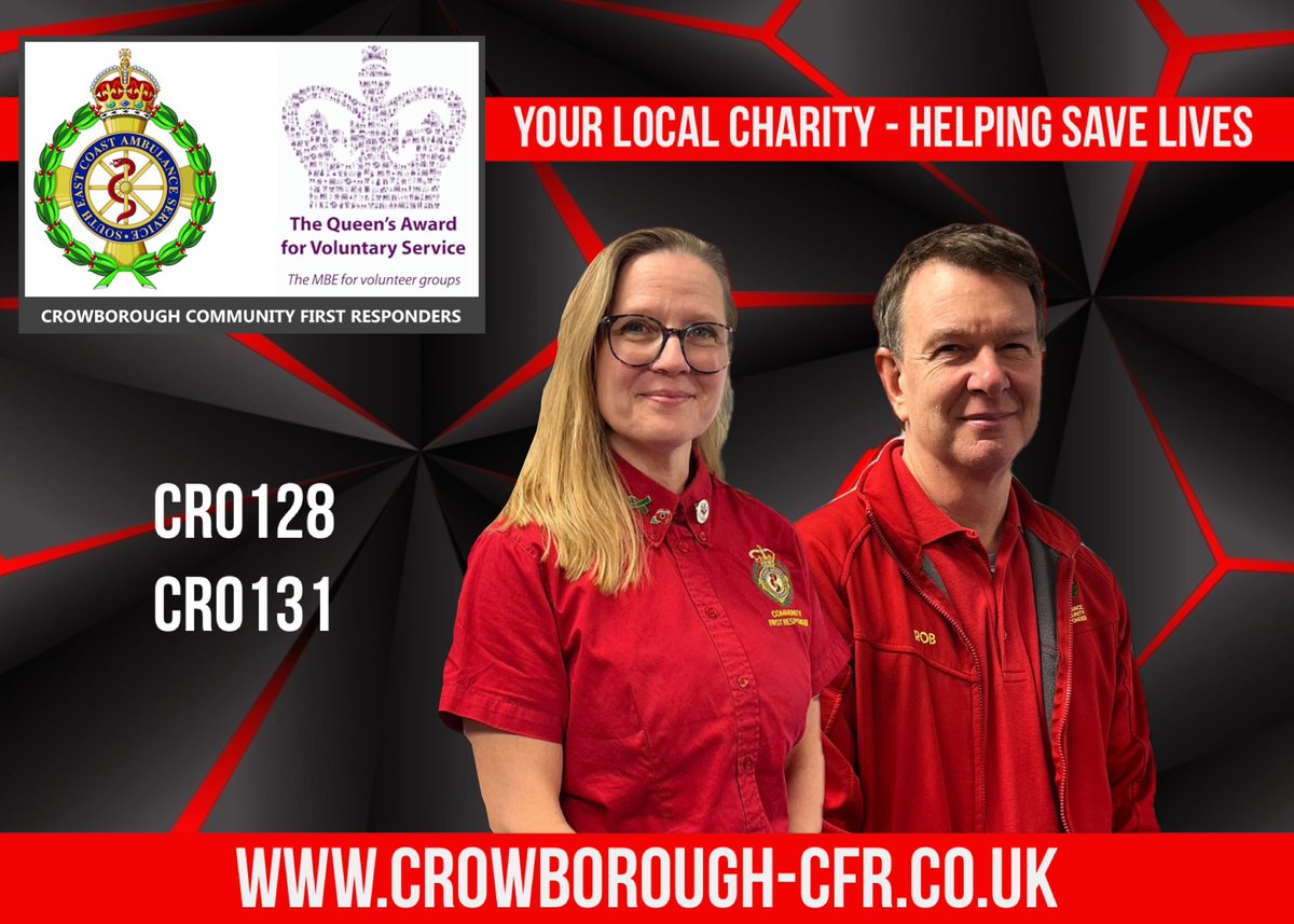CrowboroughCFR's tweet photo. Overnight we had CR0128 &amp; CR0131 booked on and available to @SECAmbulance to respond the highest priority emergency 9️⃣9️⃣9️⃣ calls

#Crowborough #Hartfield #Rotherfield #Wadhurst #Withyham https://t.co/rQ6oR1QWOT