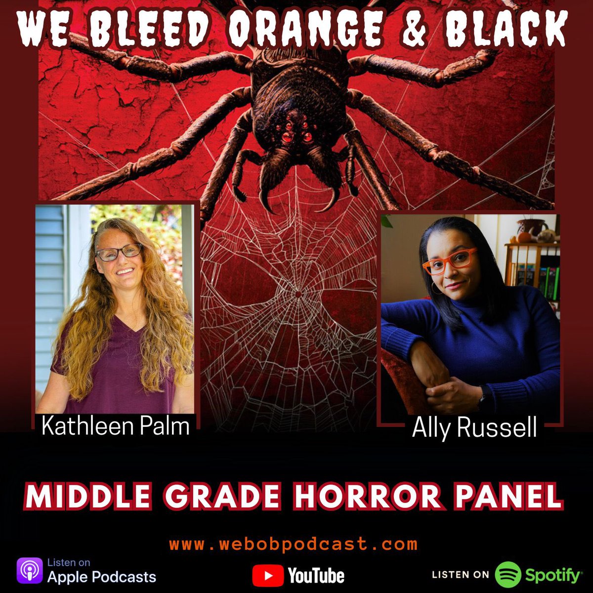 Carterwroteit's tweet photo. 168 – Middle Grade Horror Panel

The panelists discuss the expectations of different age brackets, pushing boundaries, soft censorship, the Know-Betters, and the politics of house spiders.
(with Kathleen Palm &amp; Ally Russell) https://t.co/TA5Y7dRCCt