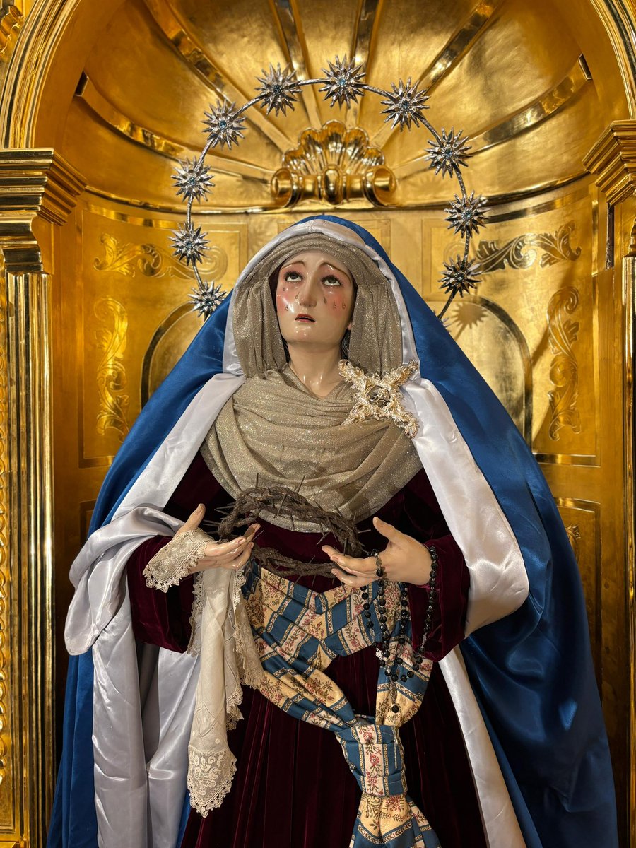 Archic_Huerto's tweet photo. Así amanece Nuestra Señora de la Concepción, preparada para el tiempo de Cuaresma.

#yosoydelHuerto #CofradíasMLG https://t.co/bptoeNA7mT