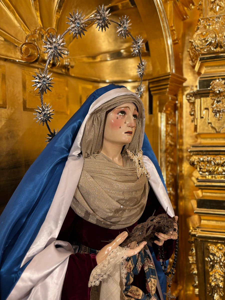 Archic_Huerto's tweet photo. Así amanece Nuestra Señora de la Concepción, preparada para el tiempo de Cuaresma.

#yosoydelHuerto #CofradíasMLG https://t.co/bptoeNA7mT