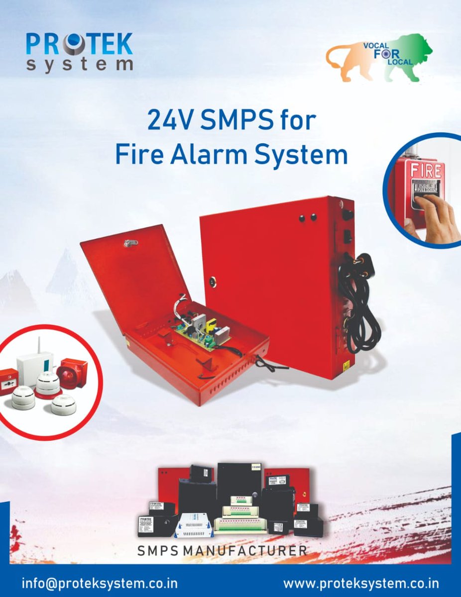 24V SMPS For Fire Alarm and Vesda System.