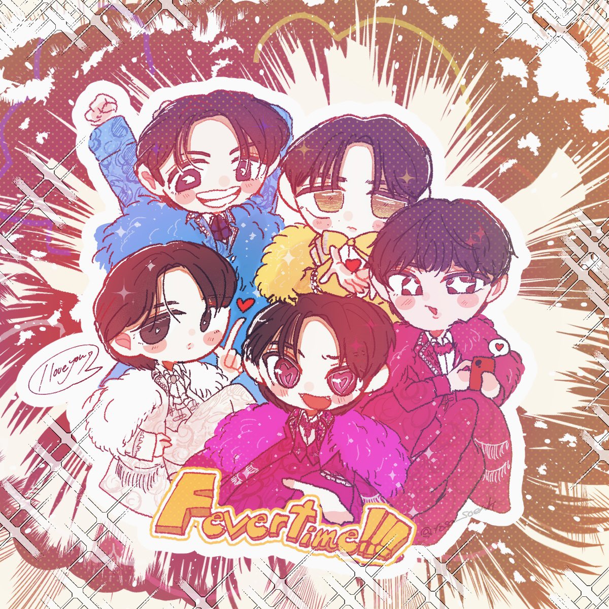 💥⋆˙⟡ ✨₊˚🪩 ⋆˙⟡ ✨₊˚💥
　　　ば・く・れ・つ♡
💥⋆˙⟡ ✨₊˚🪩 ⋆˙⟡ ✨₊˚💥

#爆裂愛してる 
#みるきーずお絵描き部