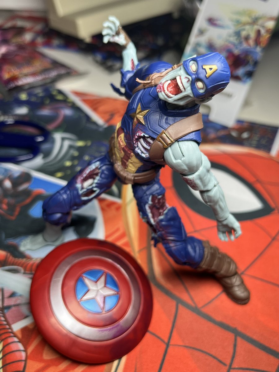 マーベルレジェンド ゾンビキャプテンアメリカ めちゃくちゃ楽しいな