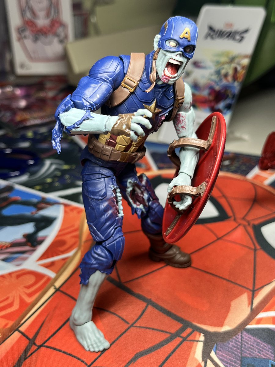 マーベルレジェンド ゾンビキャプテンアメリカ めちゃくちゃ楽しいな