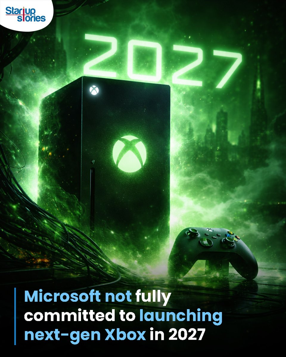 stories_startup's tweet image. Microsoft reportedly sees 2027 as the best-case scenario for launching its next-gen Xbox

#Microsoft #Xbox #NextGenConsole #GamingNews #TechUpdate #StartupStories #LatestNews