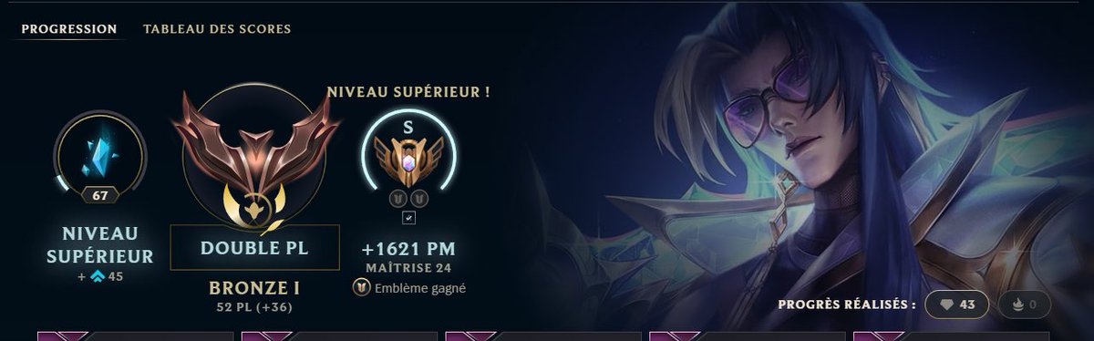 Vrm merci les doubles lp jvais pouvoir remonter silver avec mon mmr +16 -23