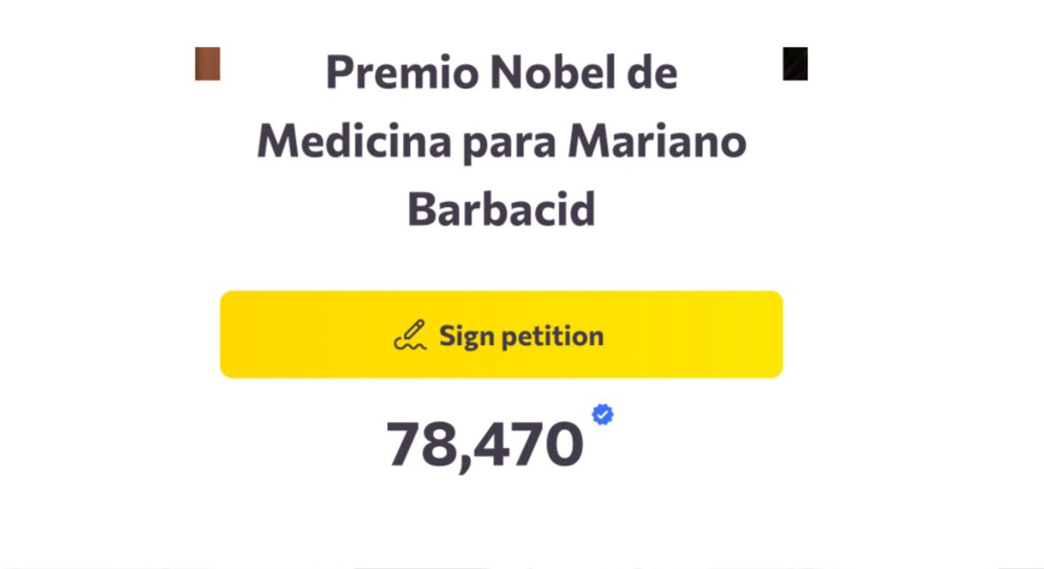 Kekius_Sage's tweet image. 🚨BREAKING: Over 78,000 people signed a petition calling for a Nobel Prize for Mariano Barbacid after a “pancreatic cancer breakthrough.”