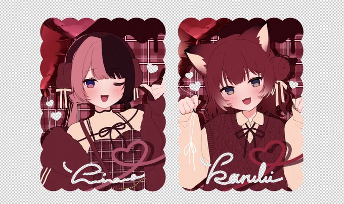 VGGCグッズセットに入れたいカード! うまくいけば中抜き加工の可愛いカードになる…!