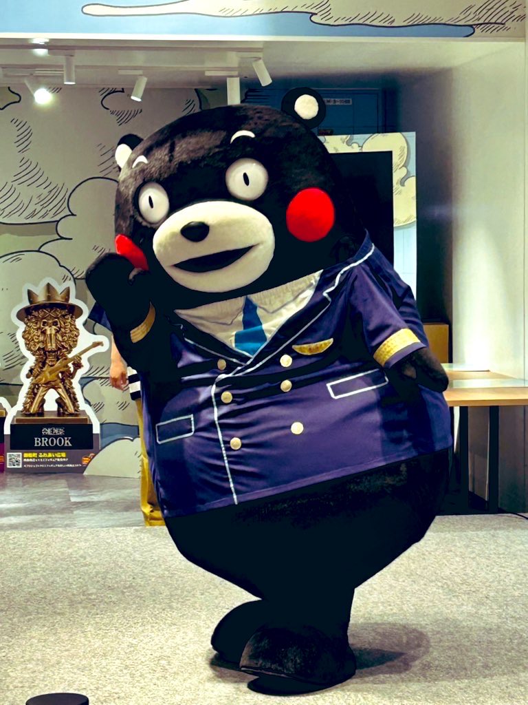 くまモン空港で遭遇した みんな大好きくまモン😆💕 確かに耳に残る