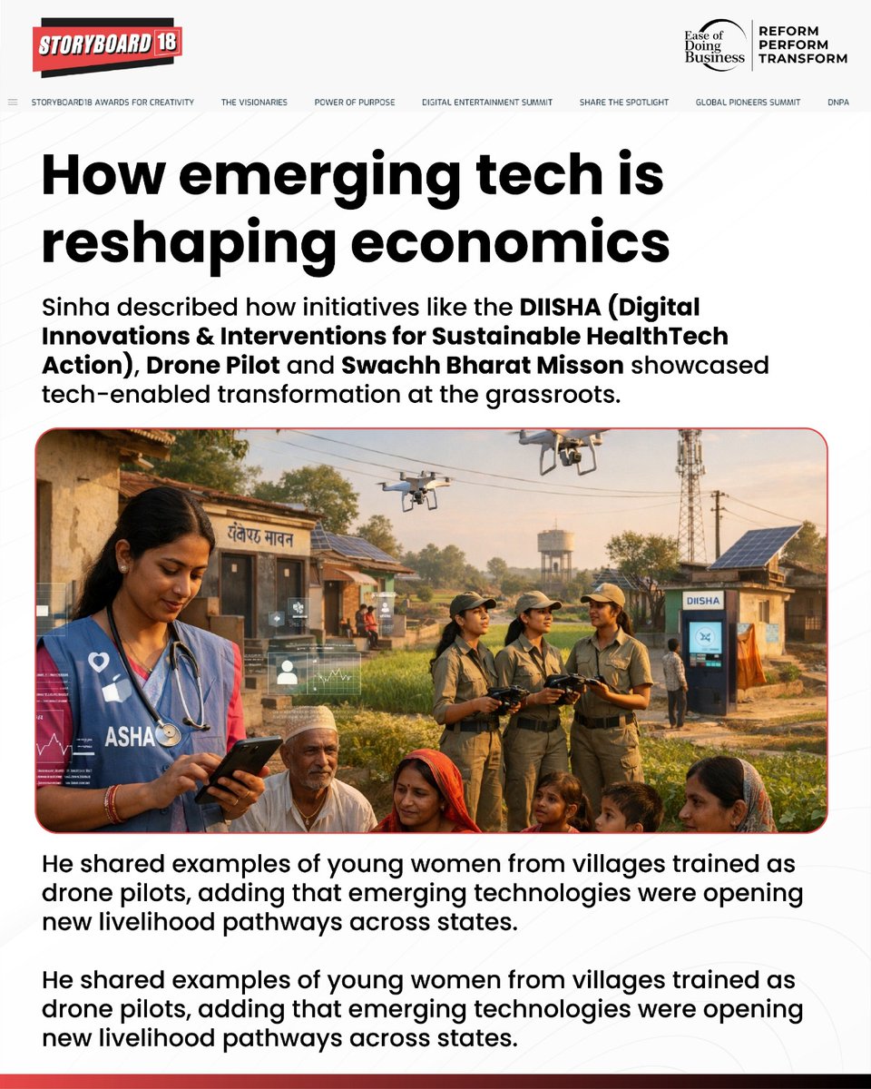EODB_IN's tweet photo. Key takeaways from @Storyboard18_  PowerOfPurpose 2026: India must move from intent to impact with sharper benchmarks, a circularity-first approach, and climate-resilient policies driving sustainable growth.

1/2 https://t.co/iaAj2H7ABk