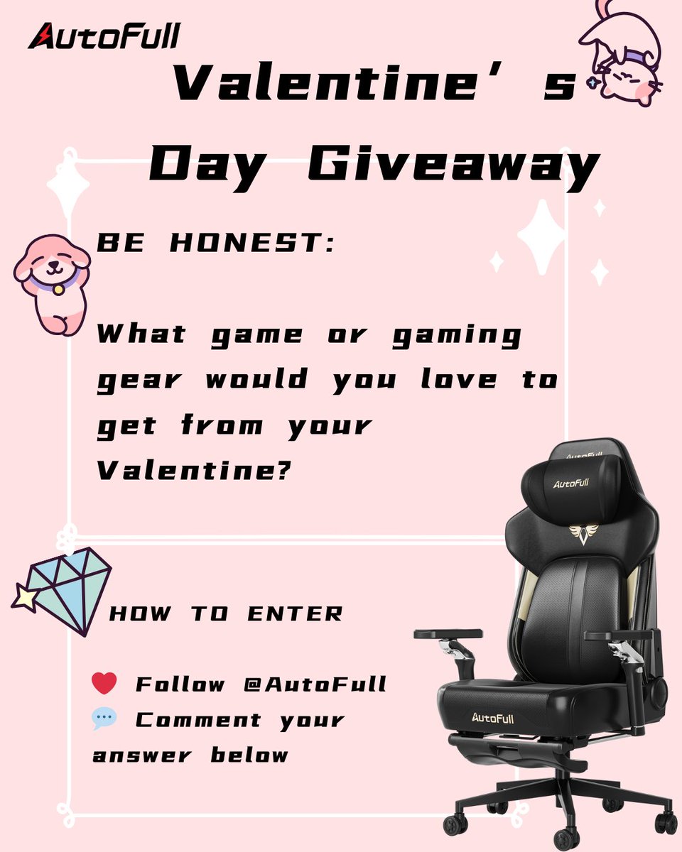 "What game or gaming gear would you love to get from your Valentine? 🎮✨"

🎁 We’re picking 3 winners to receive an AutoFull gaming tumbler + backpack cover set!

HOW TO ENTER:
1️⃣ Follow us
2️⃣ Comment your answer below

🏆 Winners to be announced Feb 15 
#Giveaway