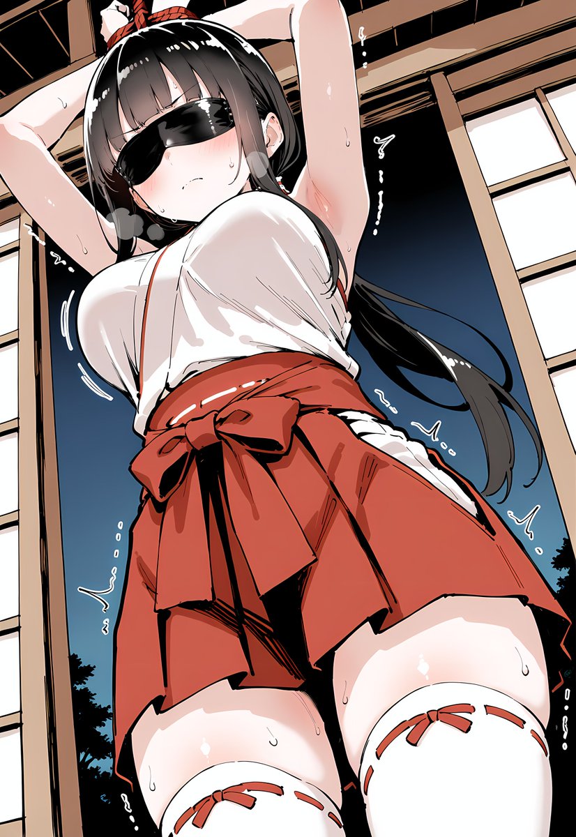 DpFactory7461's tweet photo. 巫女しばり
#巫女 #緊縛  #拘束　#ニーハイ #巨乳 https://t.co/WP2d1MSoXT