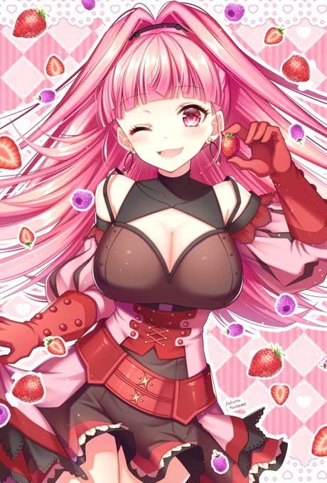 苺の季節にヒルダちゃん #FE風花雪月 #FE3H #FireEmblemThreeHouses