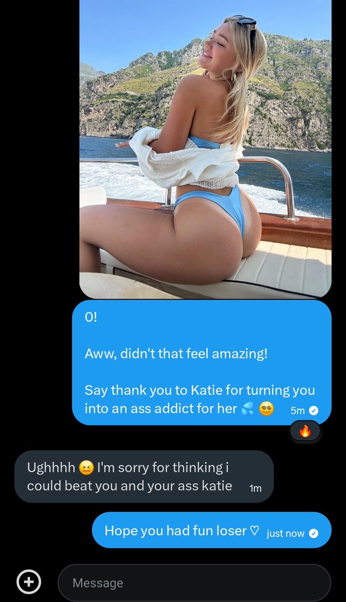 GeniusMode_'s tweet image. Such a variety battlers but always with the same result hehe 🤭

They weren't shy to admit when Katie constantly teased them with her body 💕💋

Any ounce of resistance vanished once her ass took over the battle for him 😵‍💫

#wankbattle