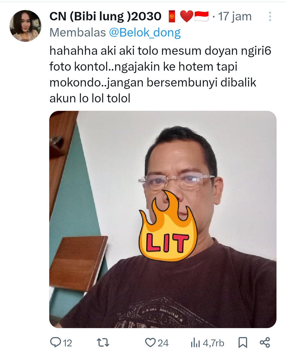 Satritadi's tweet photo. @Franken_blues Makanya sekolah kek biar pikirannya nggak jorok https://t.co/SQz3voIOL5