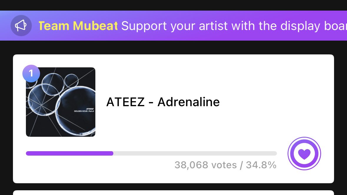 1024updates's tweet image. Ongoing Music Show Pre-voting for Adrenaline

📱Music Bank on Fancast app
🗳️Blue and Gold Hearts
⏰Ends Feb 11 (Wed) 11:00 KST

📱Show! Music Core on Mubeat app
🗳️Heart Beats, save 150 for Live voting
⏰Ends Feb 12 (Thu) 11:00 KST

#ATEEZ #에이티즈 @ATEEZofficial