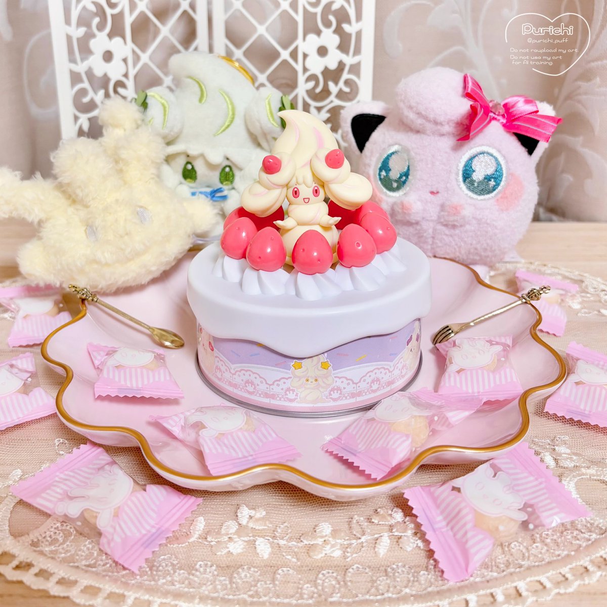ポケパークみやげ♬ マホイップちゃんのミルクキャンディ🍬 ケーキ