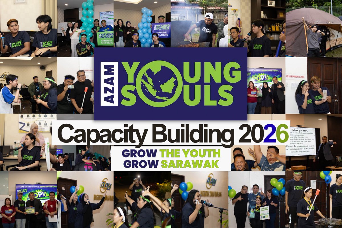 AZAMSarawak's tweet image. What started as a “too long” camping night slowly turned into “we should do this more often.”
AYS Capacity Building 2026 became a meaningful experience that brought our youth closer together.

Grow the Youth, Grow Sarawak.

#AZAMSarawak #MovementforProgress #DigitalForImpact