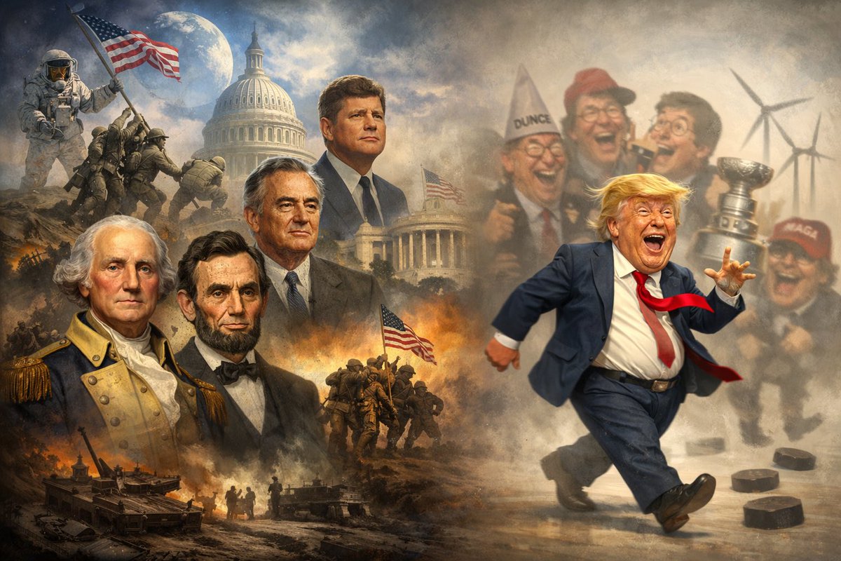 🇺🇸 47th President of the United States
Official Statement

President Donald J. Trump said:

“CHINA IS GOING TO END HOCKEY AND ELIMINATE THE STANLEY CUP.”

Read that again and let it sink in. This is the voice coming out of the same office that once carried the weight of a fragile