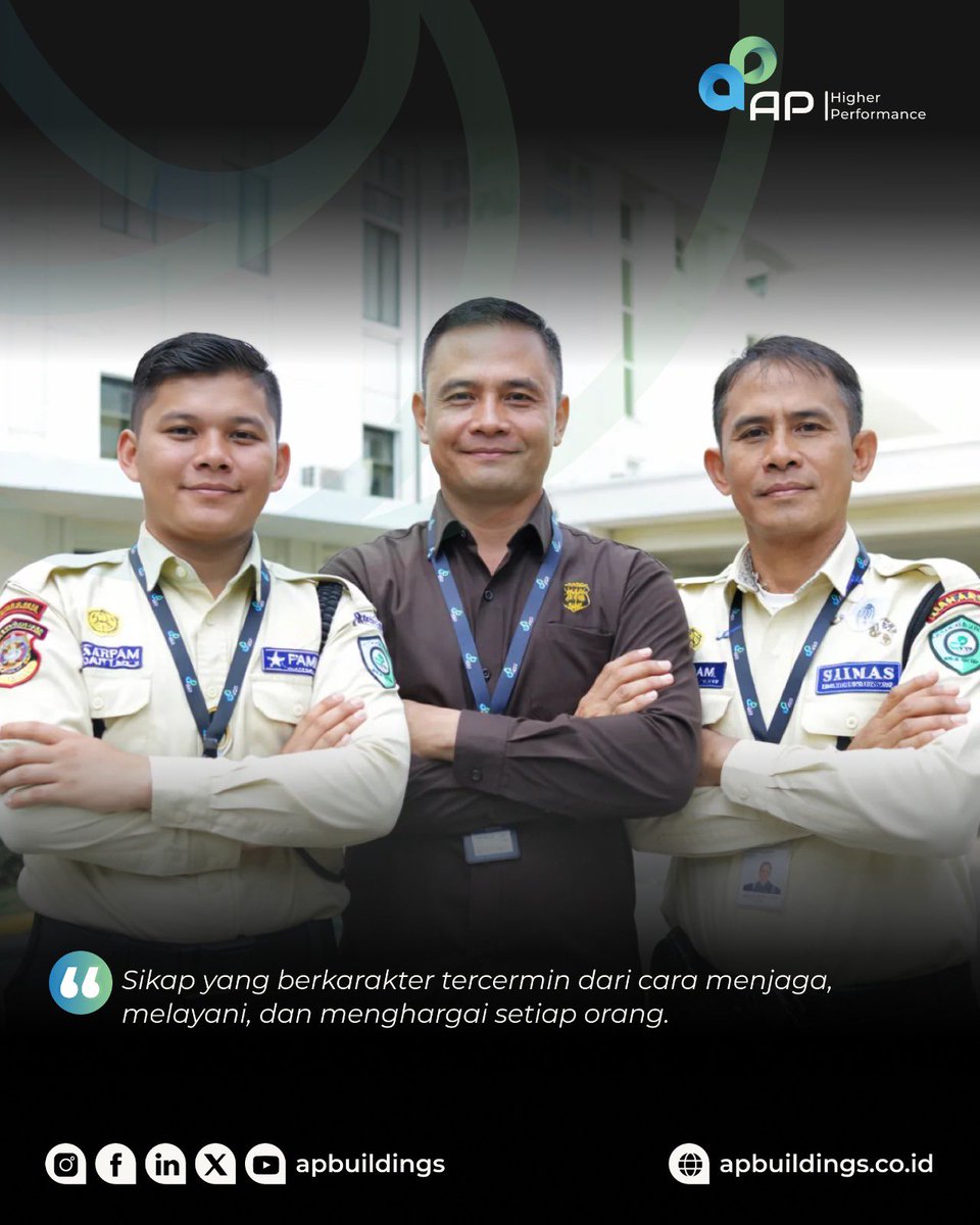 apbuildings's tweet image. Hal sederhana, kepedulian, dan tanggung jawab adalah kunci membentuk karakter berkualitas.

#APBuildings #HigherPerformance #Profesionalisme