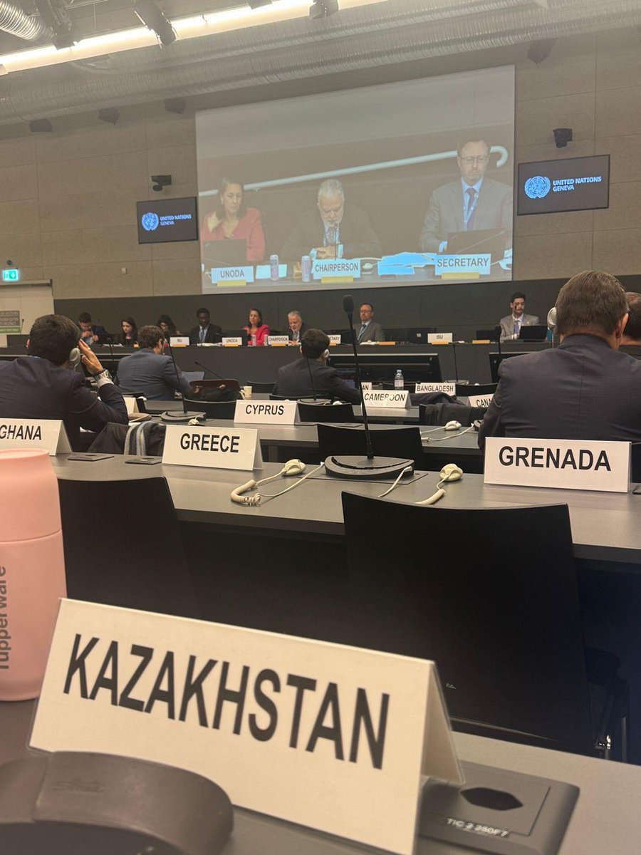 KazakhPM_UNOG's tweet photo. 🇰🇿 Kazakhstan is taking part in the 8th session of the BWC Working Group, contributing to international efforts to strengthen the global biosecurity architecture.
#BWC #IABS https://t.co/bRMeqs45hu