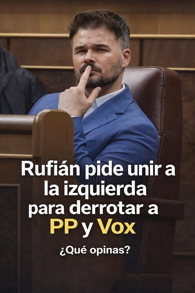 jebl_'s tweet image. ¿TU QUE OPINAS?...
Merece la pena "UN GRAN PROYECTO DE IZQUIERDAS"