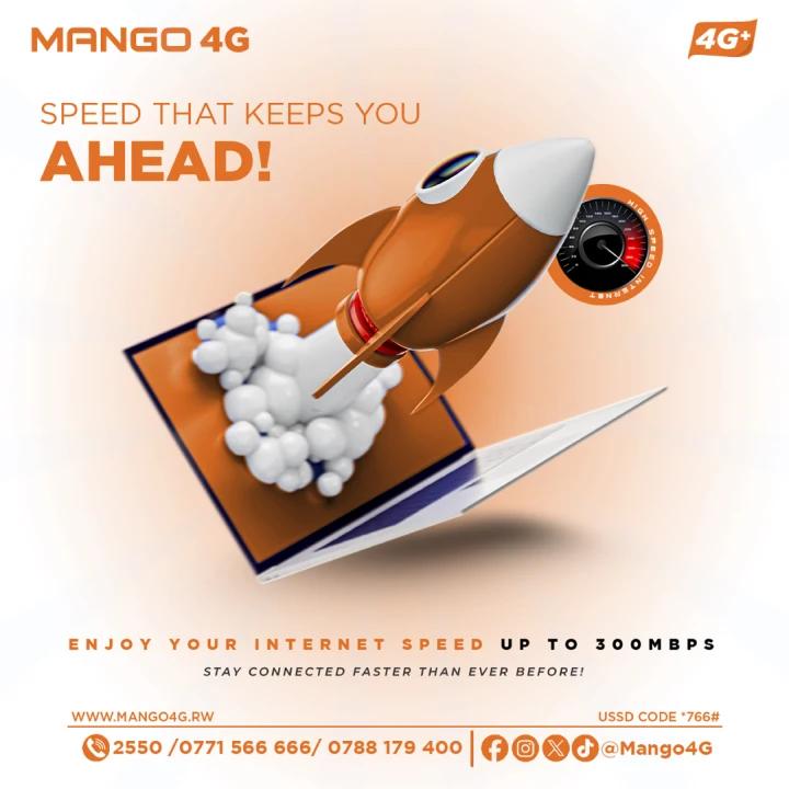 Mango4G's tweet image. Work Smarter Faster Than Ever with Mango 4G🌐💨!
Enjoy internet speed up to 300MBps. Choose Mango 4G and never miss a moment online!
#Mango4G
#truly4gnetwork 🧡

mango4g.rw/packs