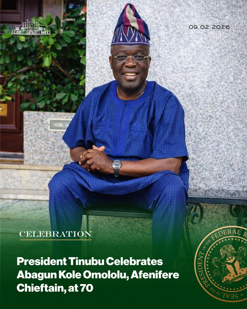 NGRPresident's tweet image. President Tinubu Celebrates Abagun Kole Omololu, Afenifere Chieftain, at 70.