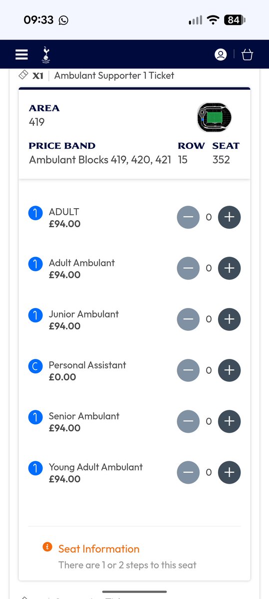 francescaps86's tweet photo. £94 for a junior ticket is a disgrace @SpursOfficial https://t.co/WS6CMaOI65