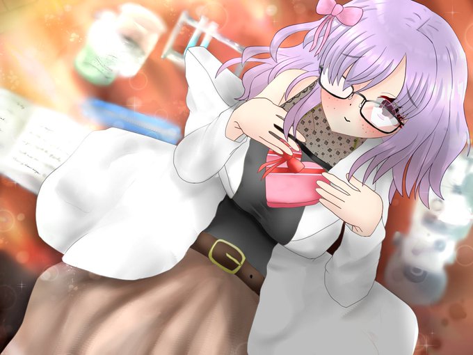 #oc #一次創作 #イラスト 
#絵柄好みって人にフォローされたい 
イラストの再掲。
チョコをくれる女の子🥰 