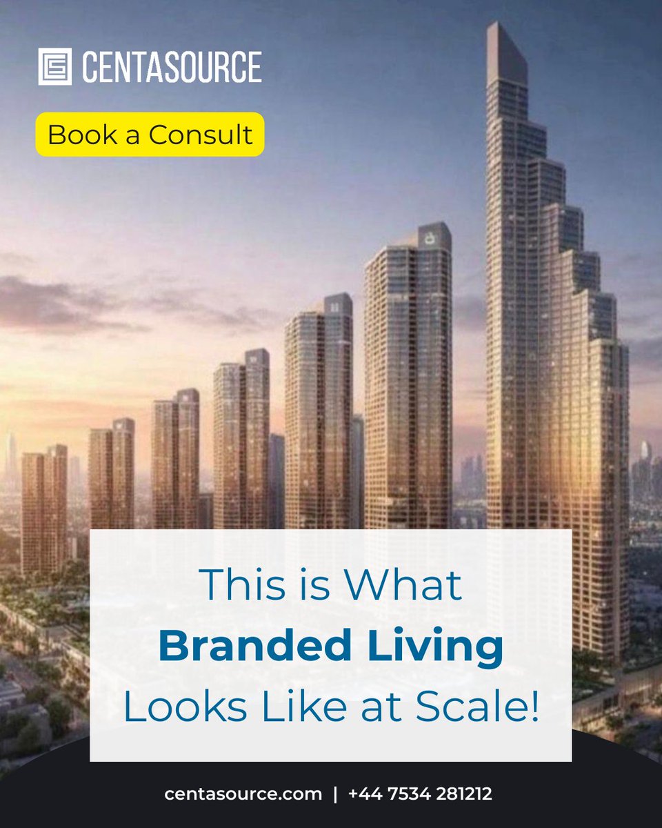 centa_source's tweet image. This is what branded living looks like at scale, moving beyond individual residences to create a fully master-planned city where homes, lifestyle spaces, and urban flow are designed as one.

Early access is now available.
