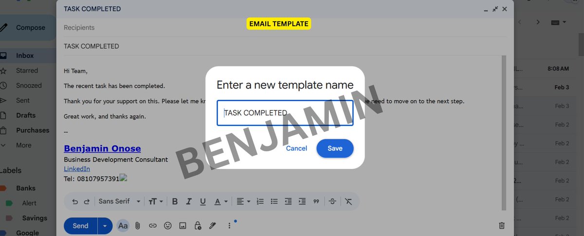 OnoseBenjamin's tweet photo. With Email Templates!
✨ Respond to clients faster
✨ Consistent communication
✨ Reduce mental fatigue
✨ Focus more on delivering results
@remotetrybe
#VirtualAssistant #DigitalSupport #RemoteWork #Productivity #ClientCommunication #WorkflowEfficiency https://t.co/xoBxlcdsPm