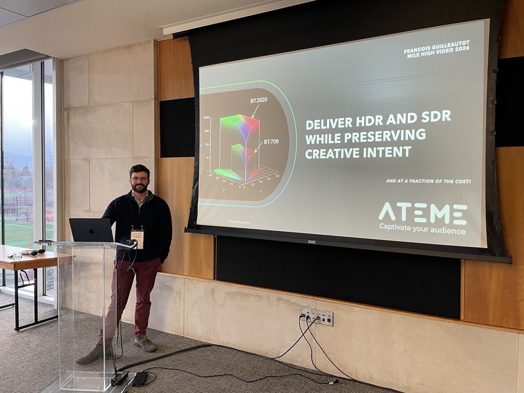 ateme_x's tweet photo. ACM Mile-High Video 2026 isn’t a marketing conference.
It’s where engineers debate what actually works in media compression and streaming. #Ateme was part of the technical discussions in Denver ! 
#LiveVideo #VideoCoding #MediaStreaming #LowLatency #HDR https://t.co/xqK1nd2dGb