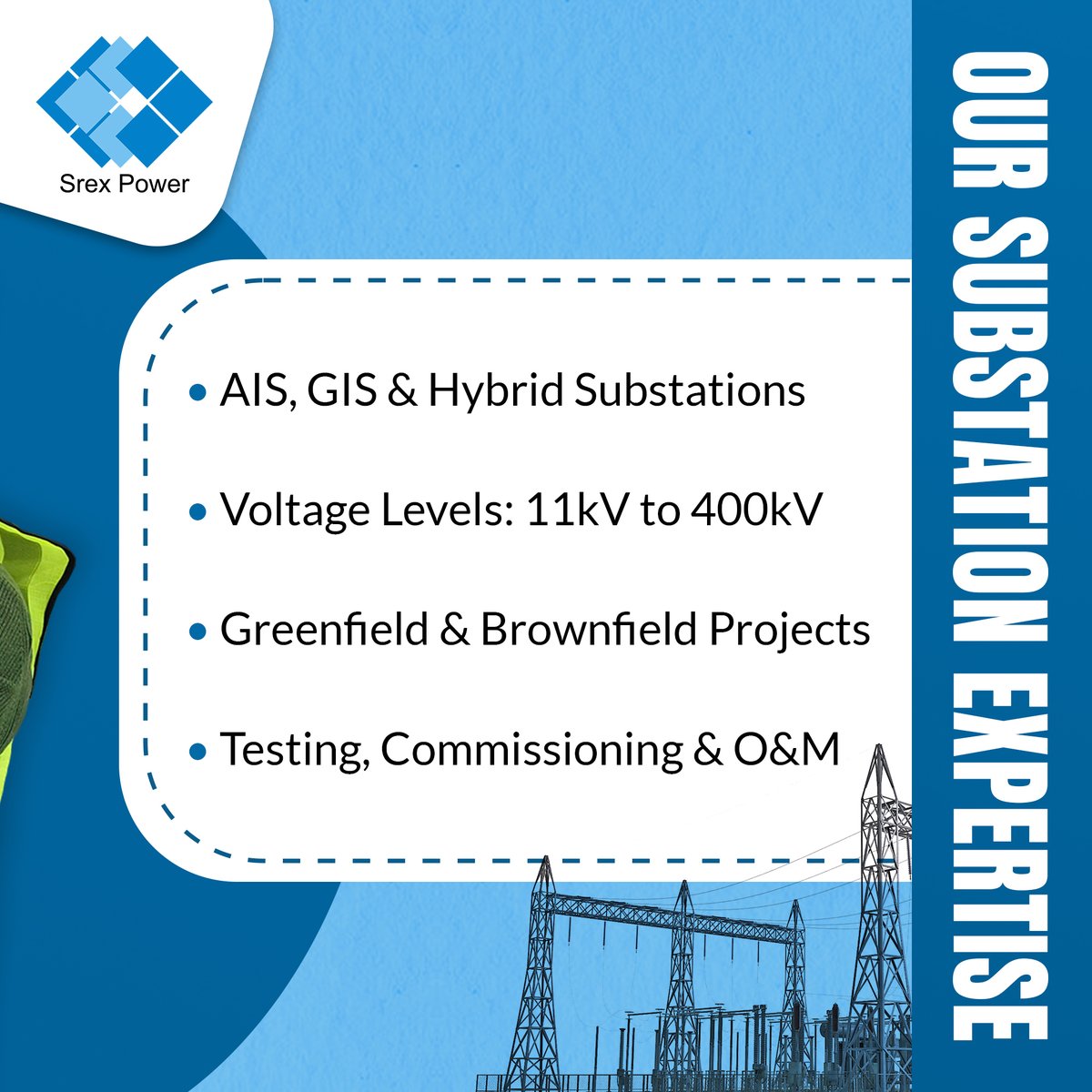 srexpowerindia's tweet photo. Delivering end-to-end substation EPC solutions from 11kV to 400kV across India ⚡ Srex Power India powers renewables, industries & infrastructure with reliable, future-ready grids.
#SrexPowerIndia #SubstationSolutions #PowerInfrastructure #ElectricalEPC #RenewableEnergy #AIS #GIS https://t.co/k65vLgcM3Z