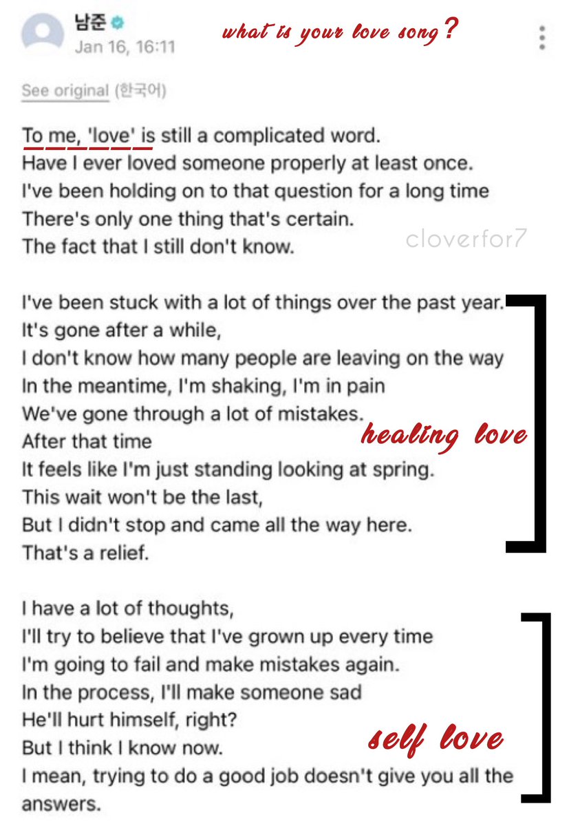 cloverfor7's tweet image. Y’ALL HE SLIPPED A WHOLE LOVE CONCEPT INTO HIS LETTER!! JOON I FUCKIN LOVE YOUR KIWI HEAD SO MUCH😭