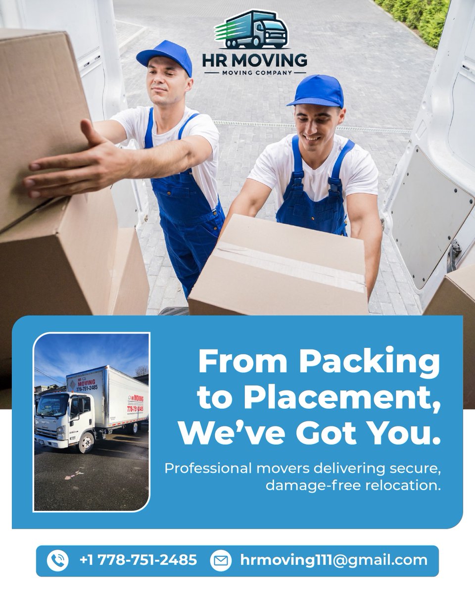 hrmoving1's tweet image. Looking for movers you can rely on? 🤝
HR Moving offers professional packing, secure transportation, 🚛 and careful placement of your belongings. 
📞 +1 778-751-2485
🌐 hrmoving.ca

#HRMoving #MovingCompany #ProfessionalMovers #LocalMovers #ResidentialMoving