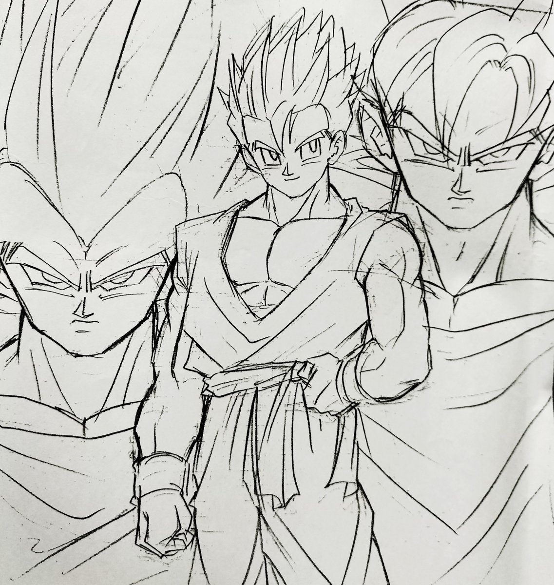 Furujun #JunyaFurusawa #DB #DBZ #古澤純也 これは初稿ラフ。 製品化