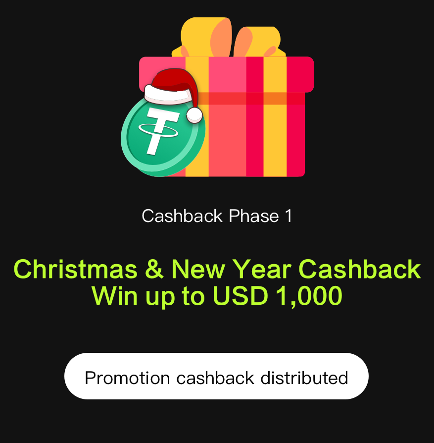 RoogooCom's tweet photo. Spending Cashback Phase 1: Christmas, New Year spending highest win 1000USD cashback

Cashback History：https://t.co/jyZXA9hj7C https://t.co/VmXOUO0Ju4
