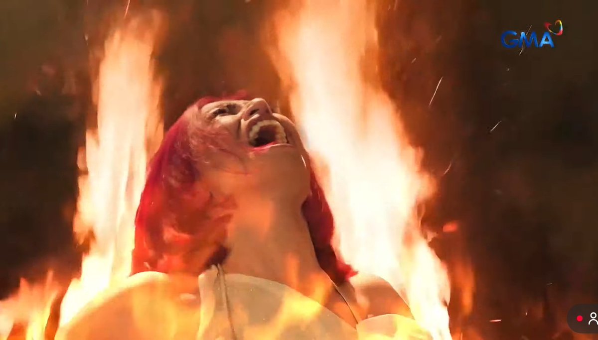 ecorreidiuhara's tweet image. OMG HOOOOOOOOOOY!! The fire vfx looks so damn real!!! sobrang ganda ng pagkakarender!! kudos to post prod!! 😭❤️🔥

And my girl Pirena @glaizaredux has finally reached her Phoenix era! 🥹🔥

#SanggreBringBackTerra