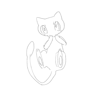 suibitto's tweet photo. 私の←見ない��描いたミュウと画面を見ないで描いたミュウ→見て��� https://t.co/76xyPkyQxX