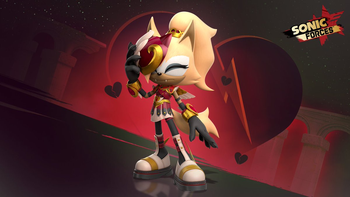 SEGAHARDlight's tweet image. Fall head over heels for Valentine Whisper, arriving today in Sonic Forces Mobile! ❤️