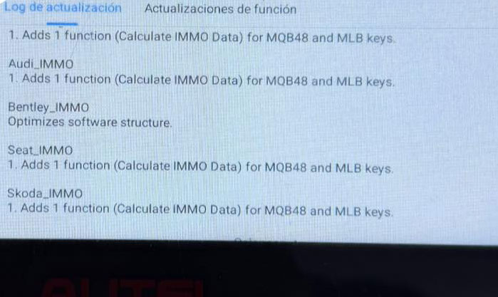 Autel IM508 IM608 VAG IMMO Software V2.60

Add function
Calculate IMMO data for MQB48 and MLB keys (requires AP300)
obdii365.com/wholesale/aute…