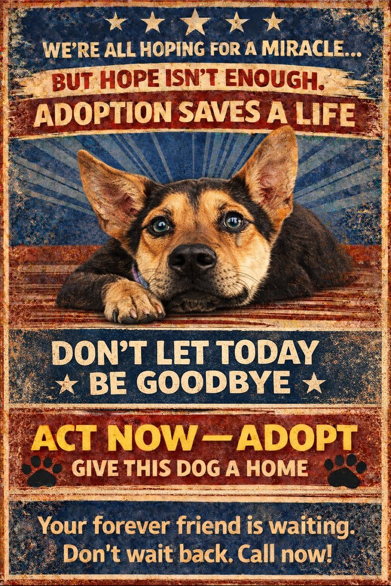 MSC1111's tweet photo. @_taysmyoxygen1d #EmergencyRescue #UrgentDog #SaveThisDog #NeedsOutNow #Deadline #FosterHomeNeeded #FosterDog #RescueNetwork #PledgeToSave #PullRequest #AdoptionUrgent #ShelterDogs #HelpSaveMe https://t.co/P93IL1UJ5n
