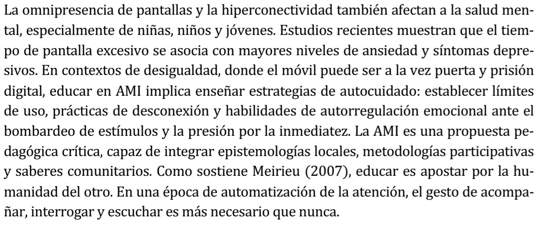 MatiDenis29's tweet photo. RepensarlaAlfabetización Mediáticae Informacional alaluzde la IA: Escenarios y tensionesenAméricaLatinayelCaribe. SilviaBacher en ALFABETIZACIÓN MEDIÁTICA E INFORMACIONAL EN LA ERA DE LA INTELIGENCIA ARTIFICIAL: https://t.co/fZto09effQ https://t.co/4kuMrZvoVx