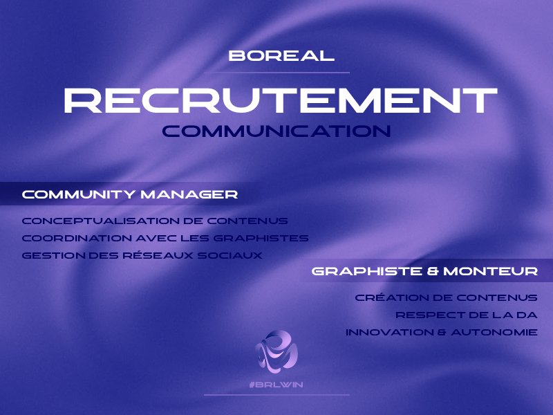 On cherche de nouveaux talents pour étoffer notre communication 👀

On a a cœur d'être flexible et de s'adapter à chacun de nos bénévoles, toujours dans le respect et la bienveillance 👌

Envoyer un dm à <a href="/ShakyBoreal/">BRL Shakyna</a> si vous êtes intéressés ✌️

#Recruitment
#esport
#Communication