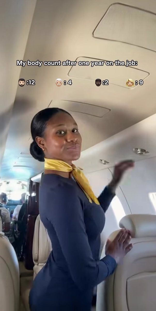 ComfortLolaa's tweet image. Her body count before and after she started working as a flight attendant 

But wait, what's those two in the middle?