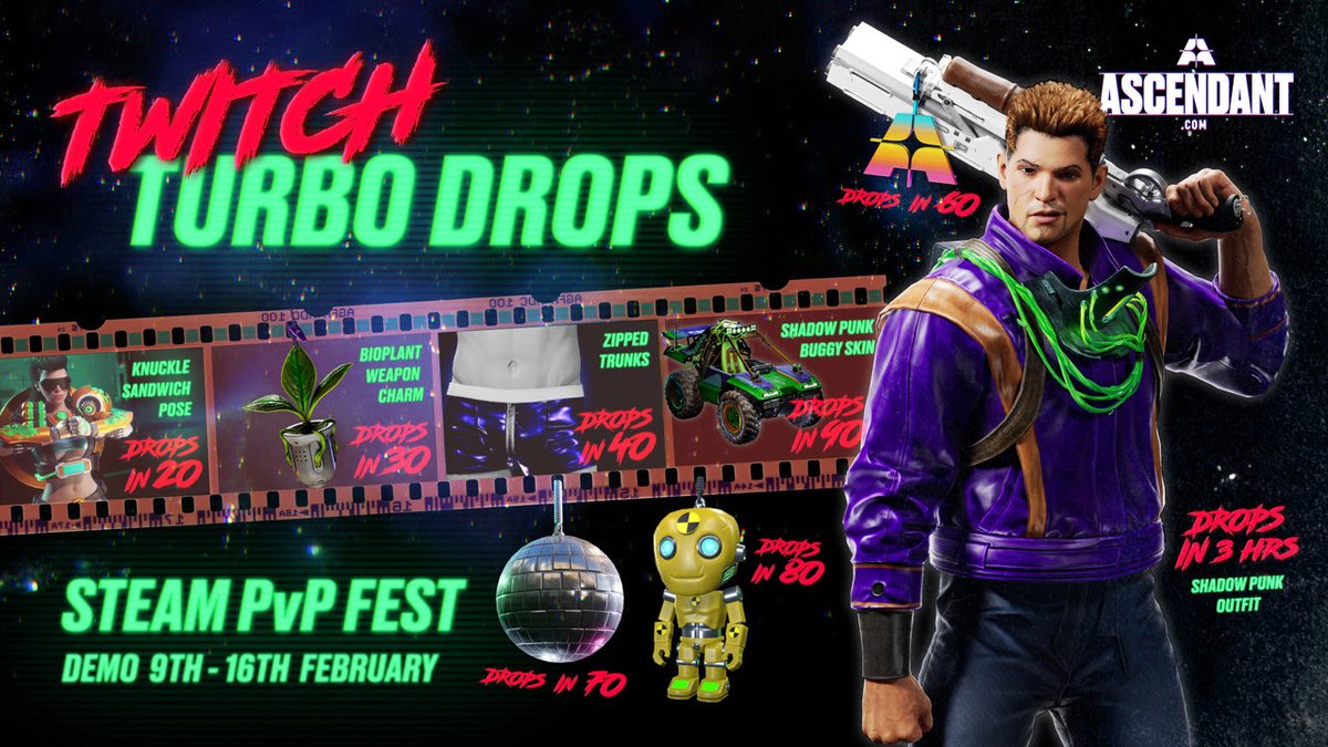 Come and check out <a href="/AscendantGame/">ASCENDANT - Wishlist on Steam</a>  live on the purple app 2pm-6pm Gmt 
DEMO SIGN UP HERE :register.ascendant.com