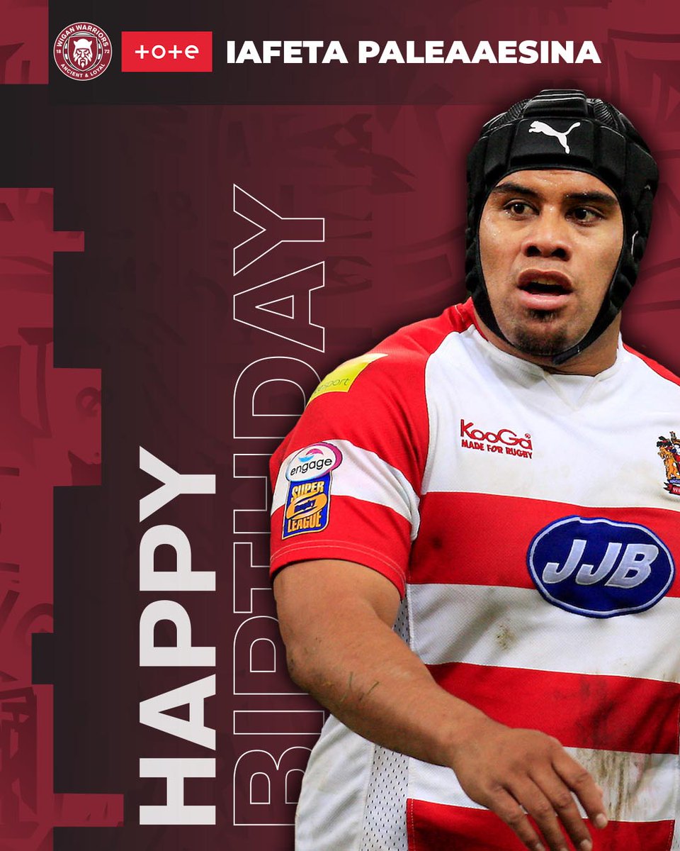 WiganWarriorsRL's tweet photo. 🥳 Happy Birthday to two of our former Warriors, Henry Paul and Feka Paleaaesina!

Have a great day, guys!🎈

#WWRL https://t.co/7NlYwT8jd3